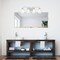 Designers Fountain Malone 28.75in 4-Light Brushed Nickel Transitional Indoor Vanity Light with Etched Glass Shades D267M-4B-BN - alternate 2